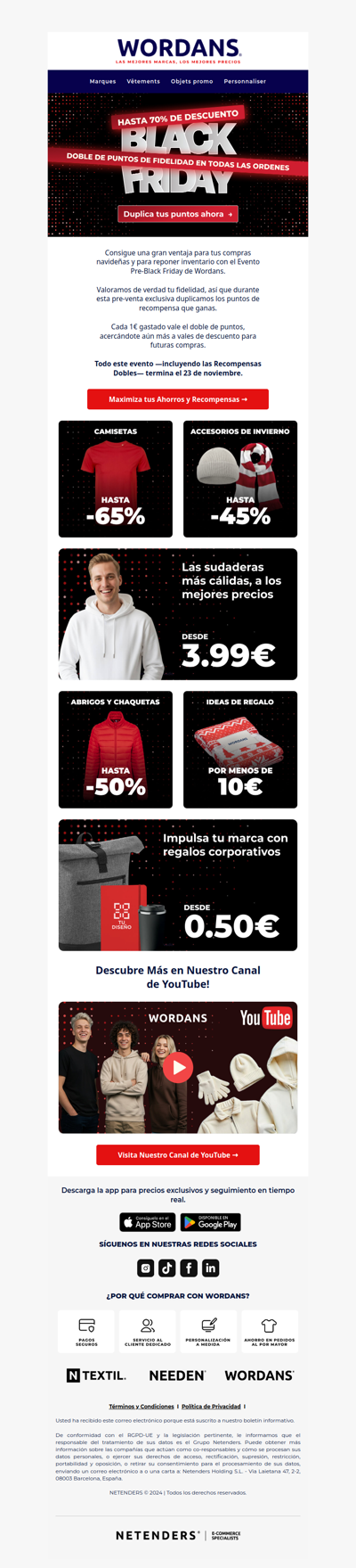 Pre-Black Friday: ¡Duplica tus recompensas + 60% DTO.! 🔒