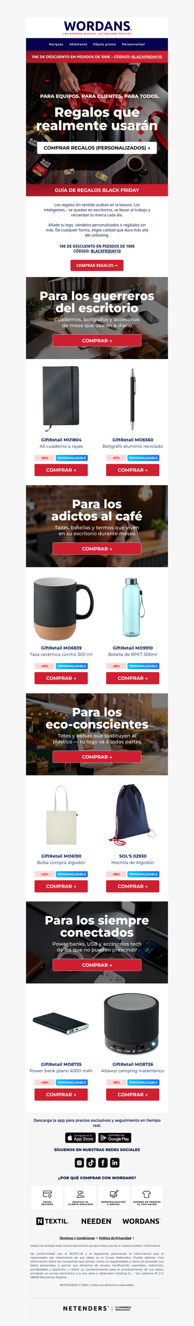🔥 10 € de descuento en 100 €: La guía de regalos Black Friday que necesitabas