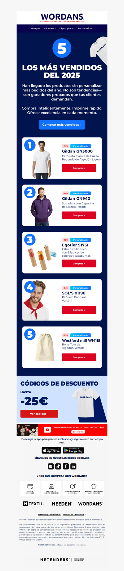 Los productos sin personalizar al por mayor más vendidos 👕