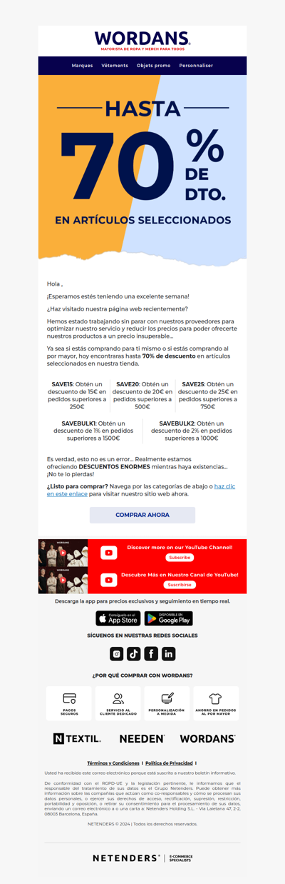 Re: ¡obtén hasta 70% de descuento hoy!