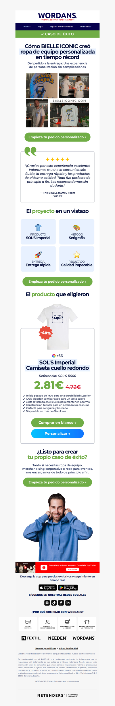 Cómo BIELLE ICONIC Creó Ropa de Equipo Personalizada