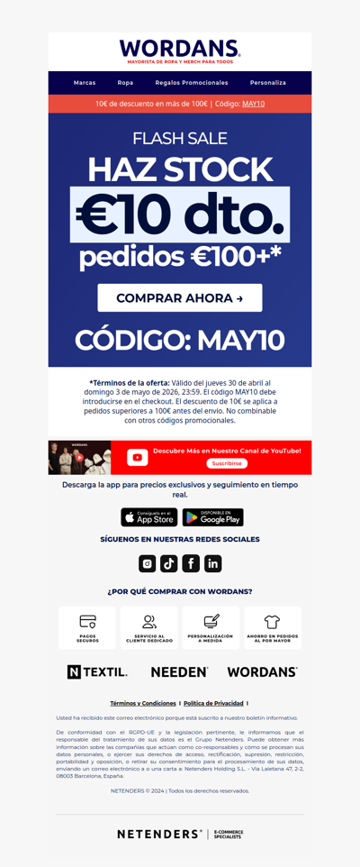 ⏳ [TERMINA PRONTO] ⏳ Código: MAY10 hasta el 03/05