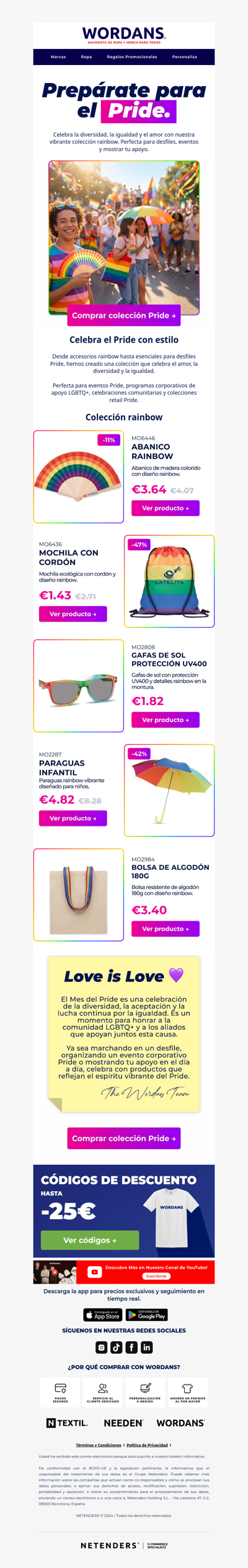 Prepárate para el Pride 🏳️‍🌈 | colección rainbow ya disponible
