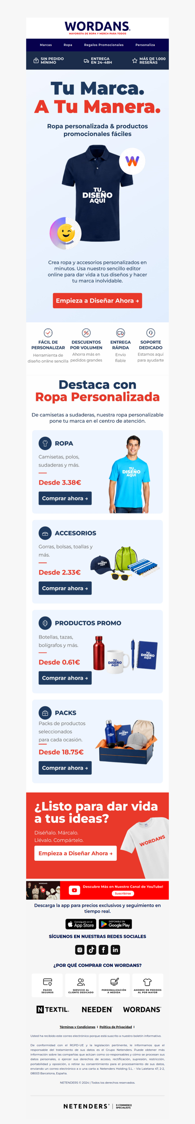 👕 Diseñalo hoy. Llévalo mañana. Desde 3.38 €.