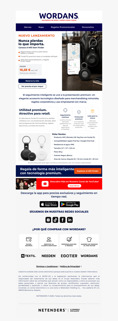 Descubre el nuevo Mili Finder.