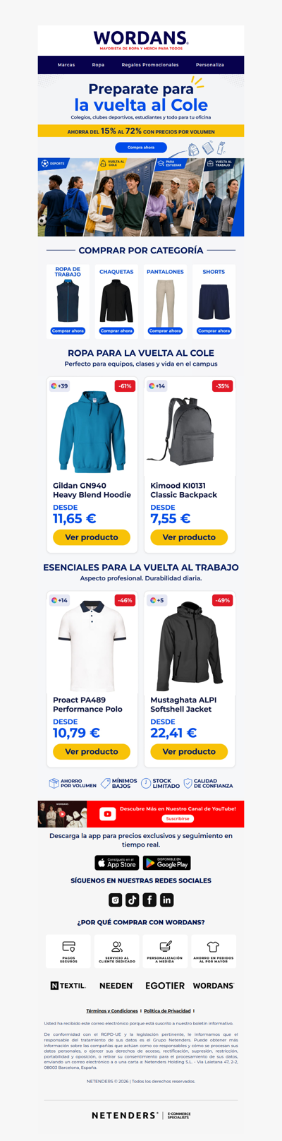 ⏰ Últimas unidades para la vuelta al cole: ¡se agotan rápido!