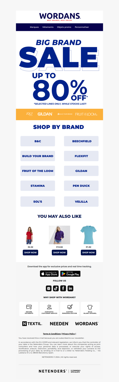 Best-Selling Blank Apparel Brands on Sale Now - Up to 80% Off ⏰