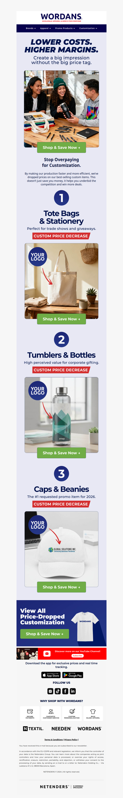 📉 Price Drop: Higher Margins for You on All Custom Orders