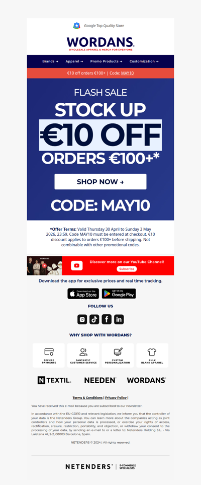 ⏳ [ENDING SOON] ⏳ Code: MAY10 until 03/05