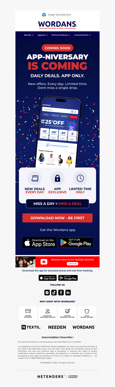 Get ready for the app-niversary 🎉