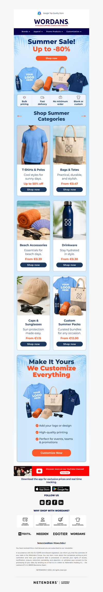 🌞 Summer sale is live. Every category. Up to -80% off.