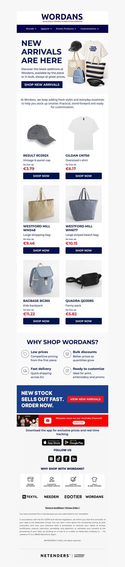 Prices from €3.79: NEW Arrivals Just Landed!