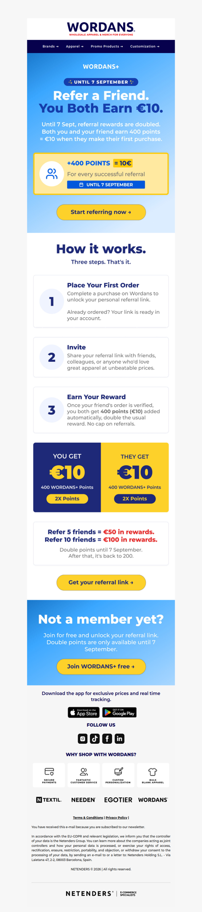 🧑‍🤝‍🧑 Refer a Friend. You Both Earn €10.