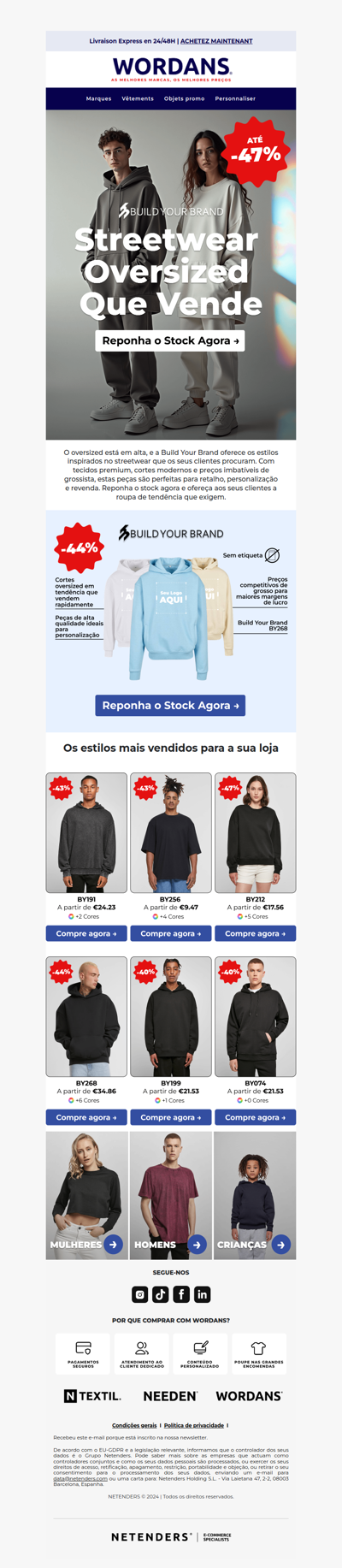 Streetwear Oversized Que Vende – Build your Brand Agora em Stock