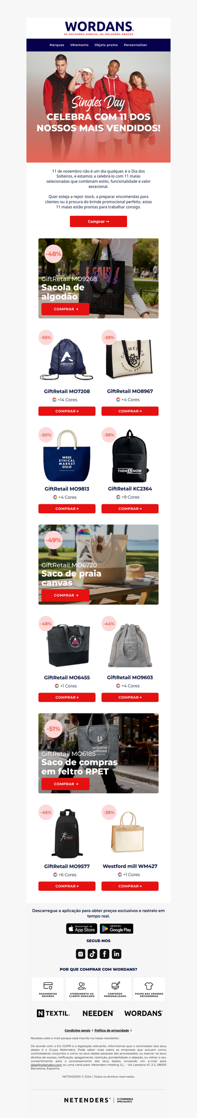 Dia dos Solteiros: 11 malas a preços que vai adorar ❤️