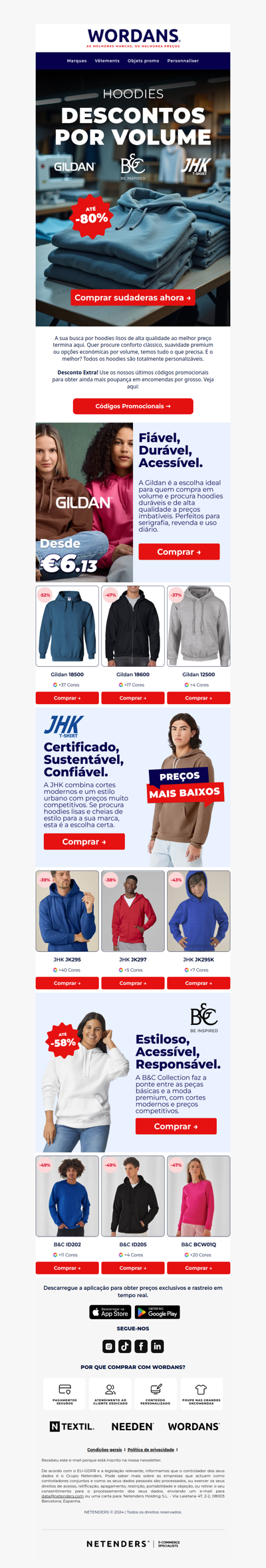🔥 Hoodies mais vendidos – Preços de grosso & personalização total!