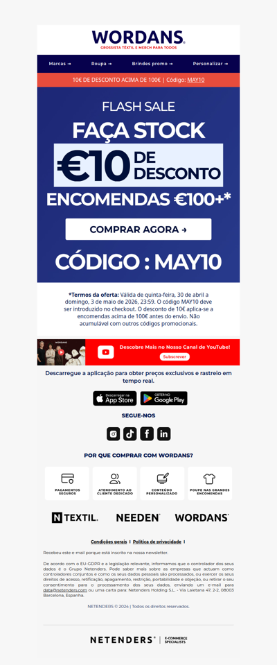 ⏳ [A TERMINAR] ⏳ Código: MAY10 até 03/05