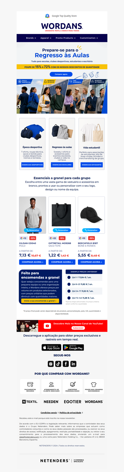 Regresso às aulas: comece pelo essencial.