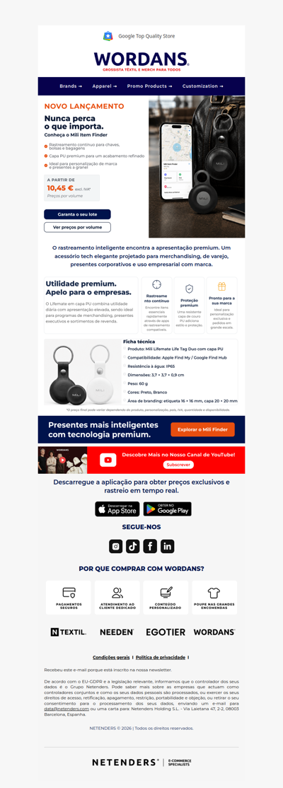 Conheça o novo Mili Finder.