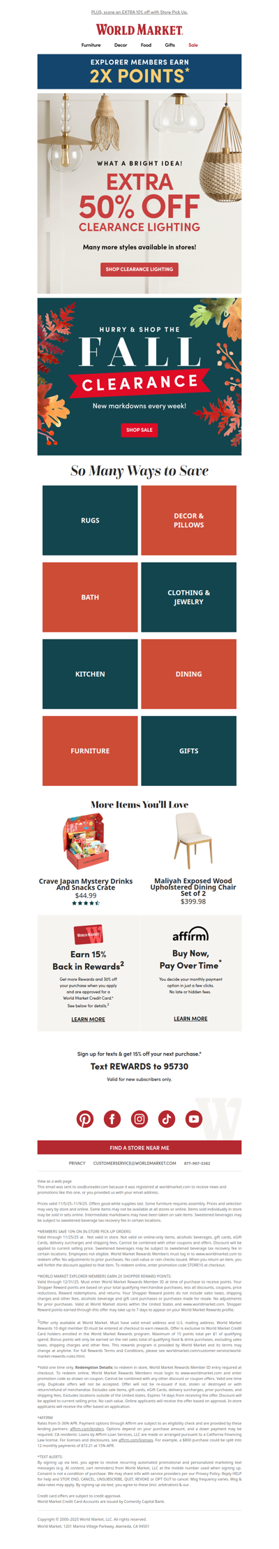 ⚡EXTRA 50% OFF clearance lighting