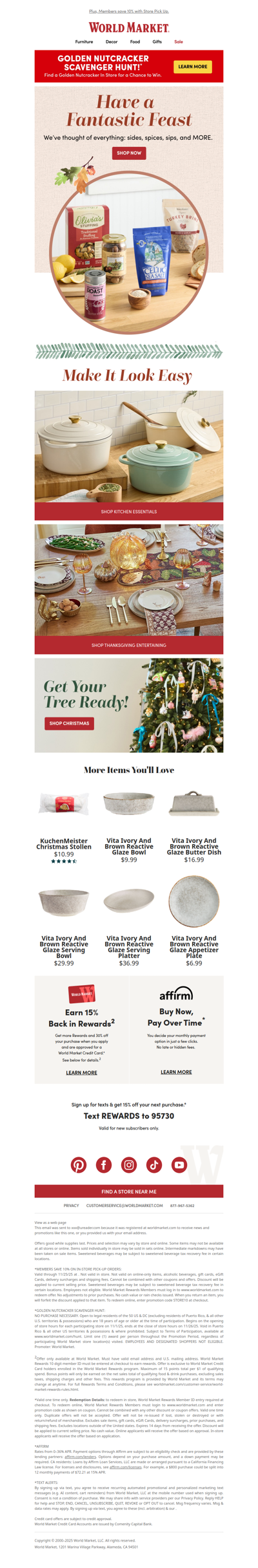 Our fave foods for a Thanksgiving feast.