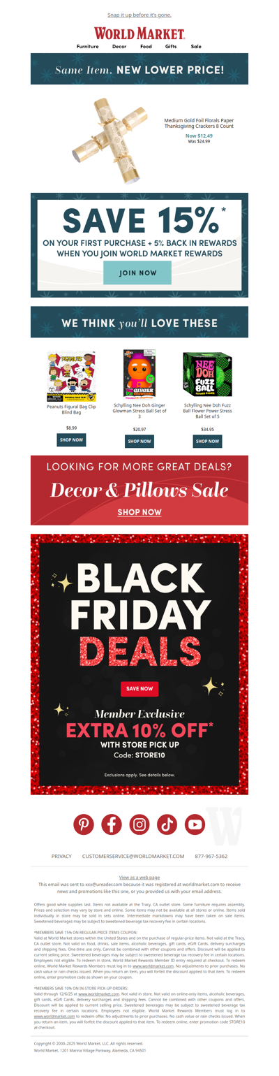 PRICE DROP on an item you like + 2x points!