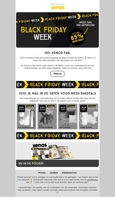 Members shoppen als eerste Black Friday deals. OP=OP!