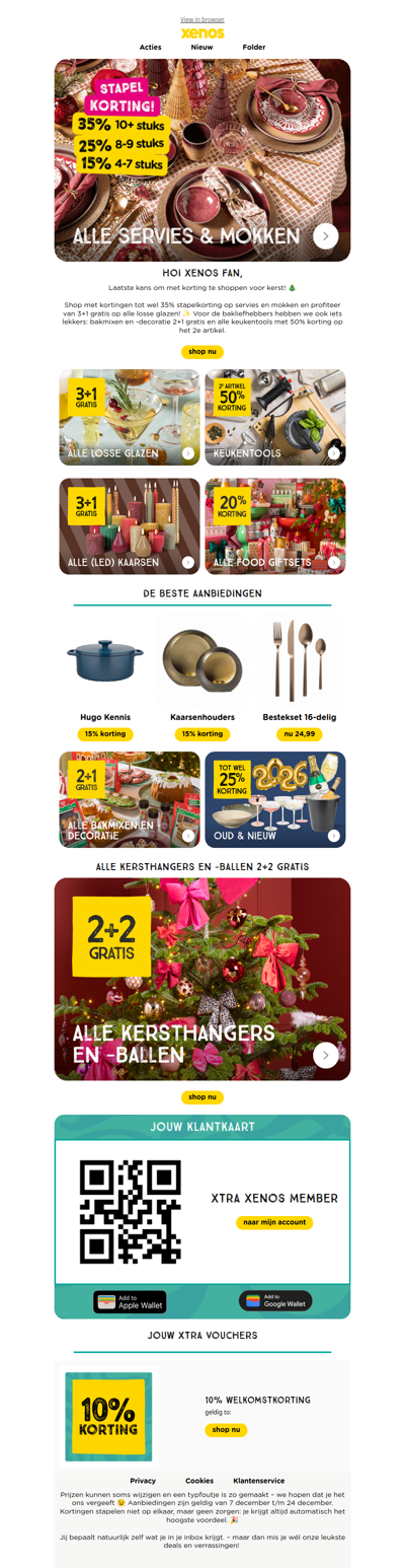 Laatste kans: stapelkorting op servies en mokken