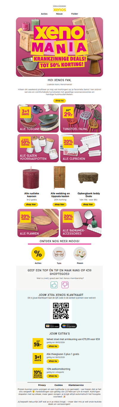 Alleen dit weekend nog XENOMANIA