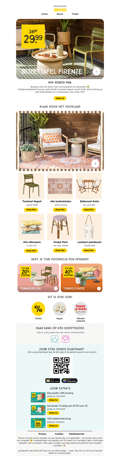 Tot wel 40% korting op tuin