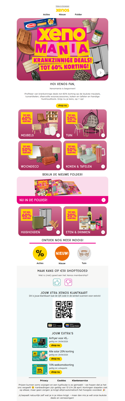 Xenomania: deals tot 60% korting