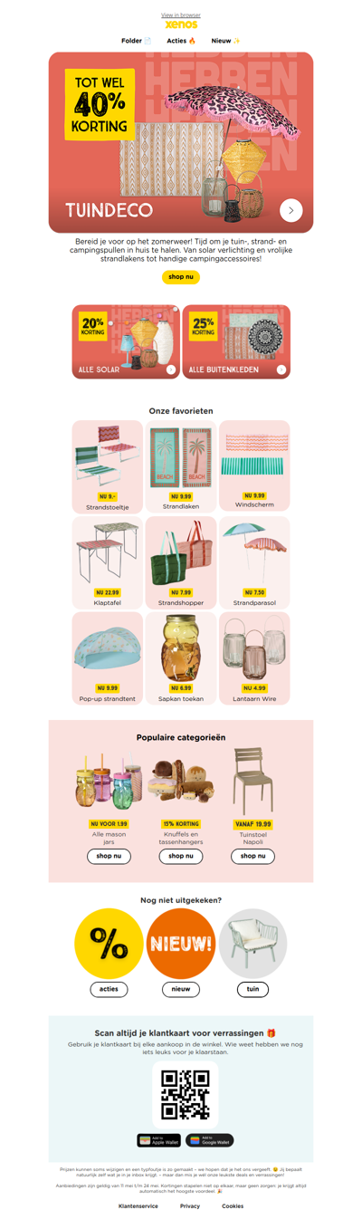 40% korting op jouw favoriete tuinitems