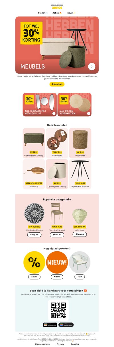 Tot wel 30% korting op jouw favoriete woonitems