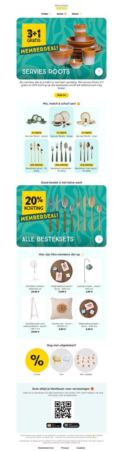 Xtra voordeel op servies en besteksets 🍽️