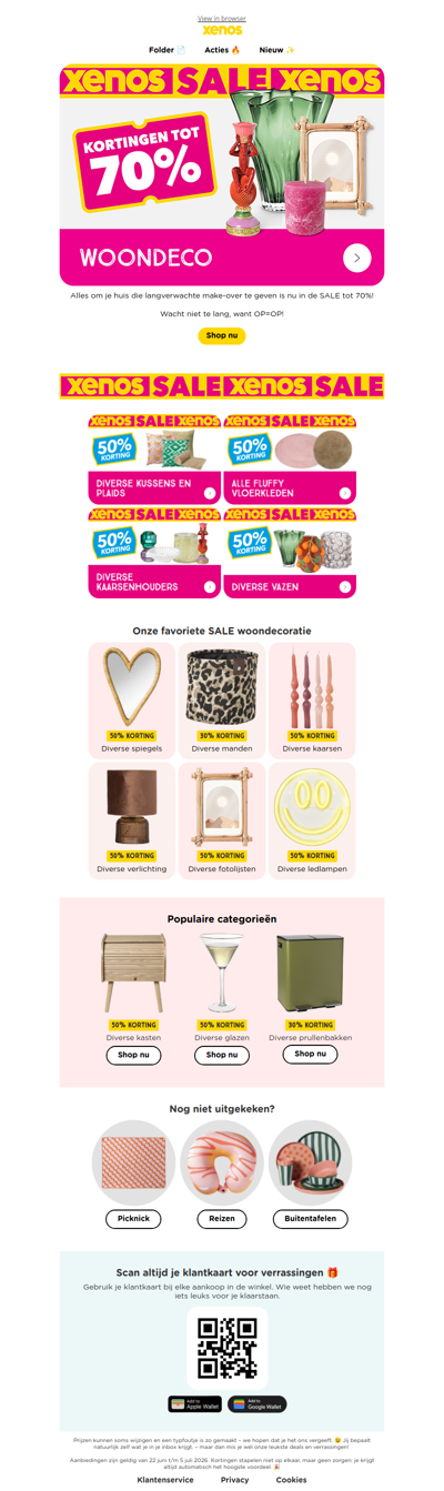 SALE tot 70% op woonaccessoires