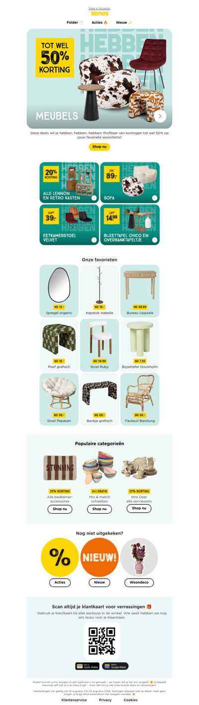 Tot wel 50% korting op jouw favoriete woonitems