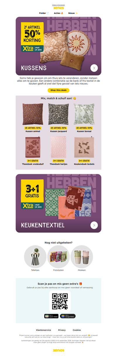 Xtra deals voor meer sfeer thuis