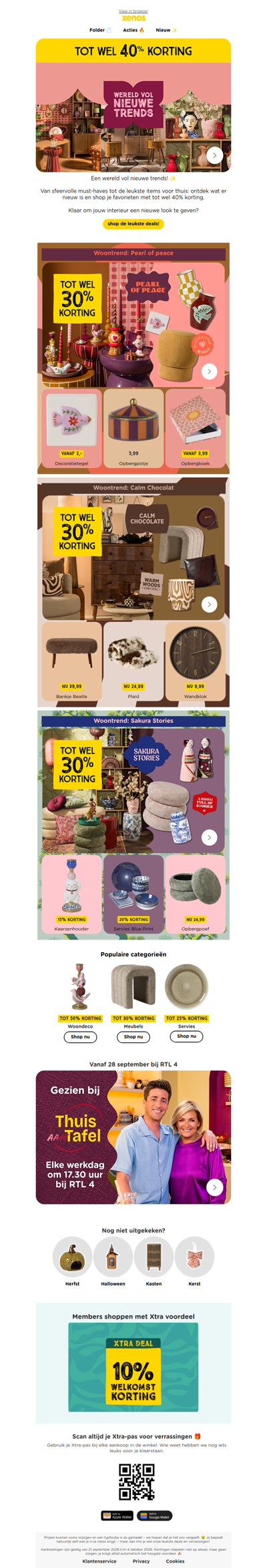 Tot wel 40% korting op drie NIEUWE woontrends