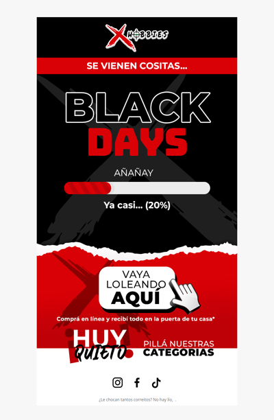 🔥 ¡Faltan 4 horas para los Black Days! ¿Si está listo? 🎯