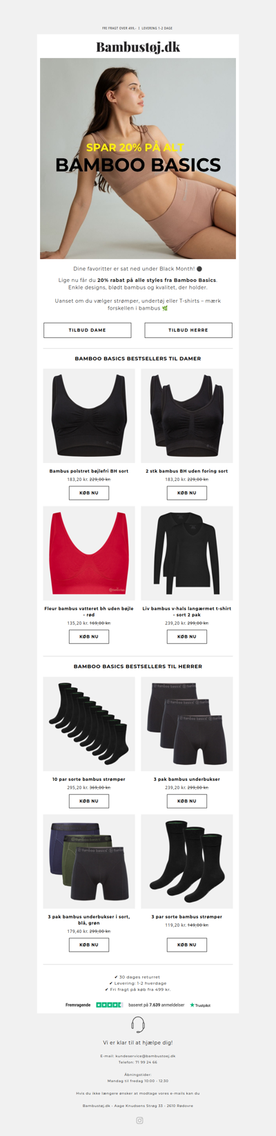 20% på alt Bamboo Basics lige nu 🌟