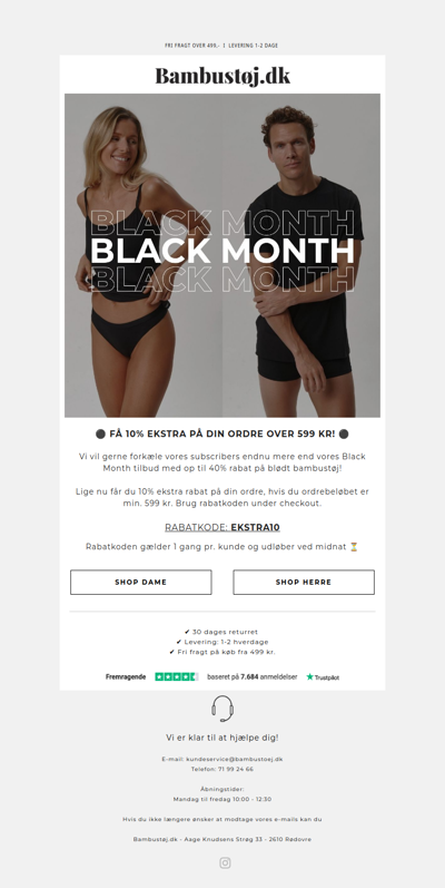 Rabatkode: Få 10% ekstra rabat på dit køb!