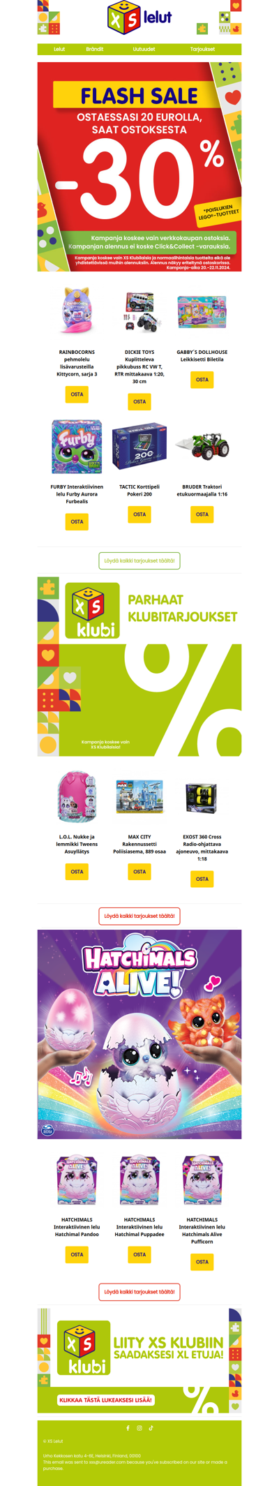 Kiirehdi, jotta et jää paitsi: Juuri nyt Flash sale -30%!