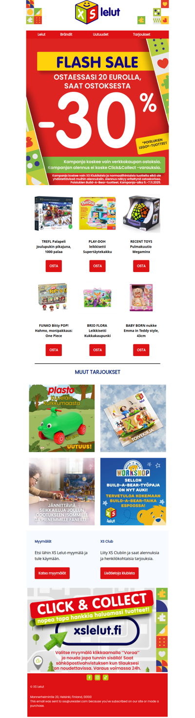 FLASH SALE -30% leluista!