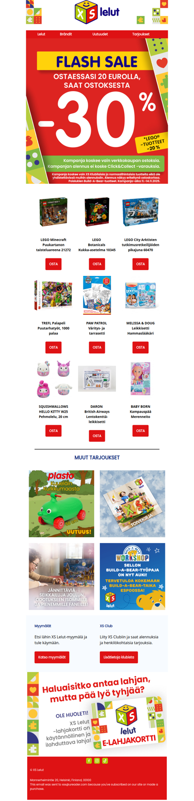 FLASH SALE -30% leluista!