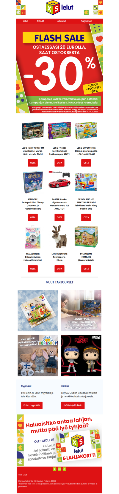 FLASH SALE -30% leluista!