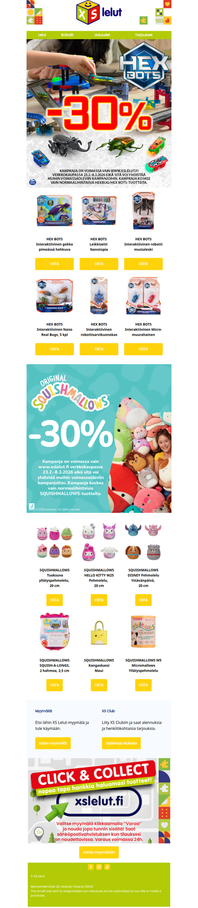 HEX BOTS -30% tänään!