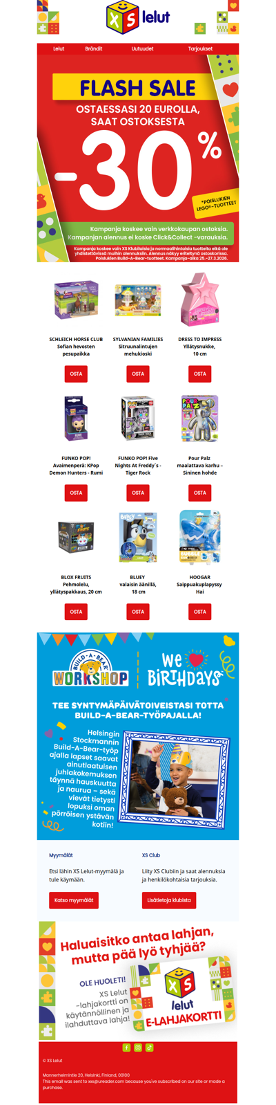 Viimeinen päivä! Flash sale -30%