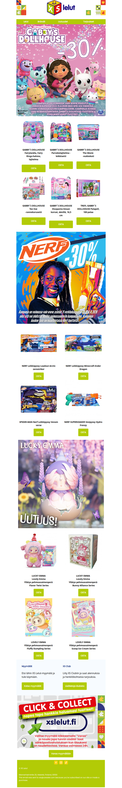 Sytytä ilo ja luovuus Gabbyn kanssa! Rajoitettu -30% alennus!