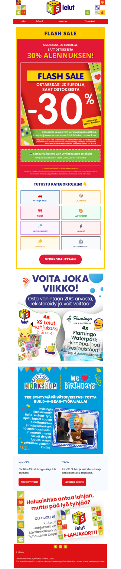 Viimeinen päivä! Flash sale -30%