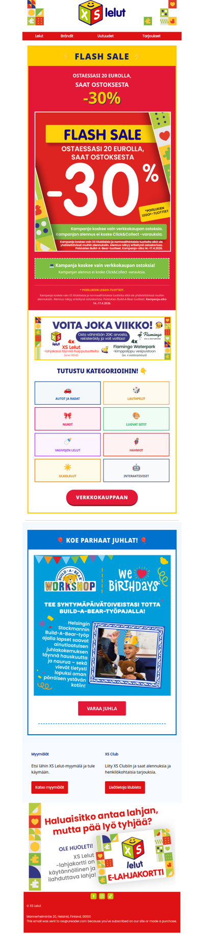 Viimeinen päivä! Flash sale -30%